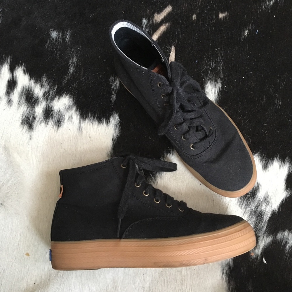 Keds high top platform gum sole sneakers